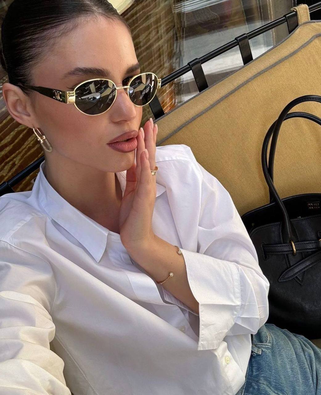 عینک آفتابی سلین مدل زنانه یووی چهارصد